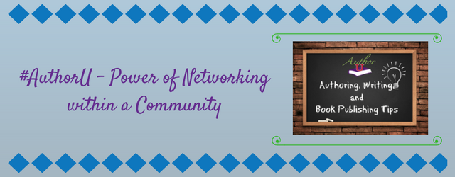 Author U - Power of Networking within a Community