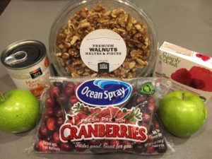 ingredients for cranberry salad